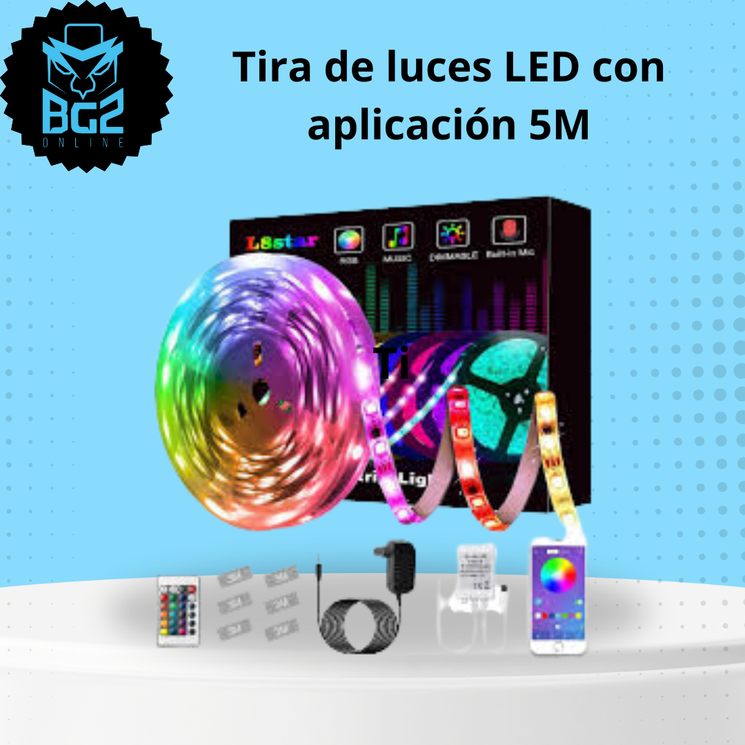 Tira de luces LED con aplicación 5M